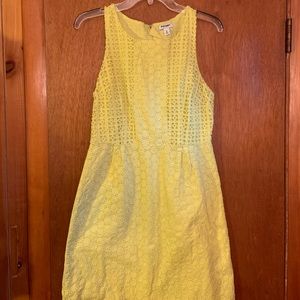 Old Navy Yellow Eyelet Dress